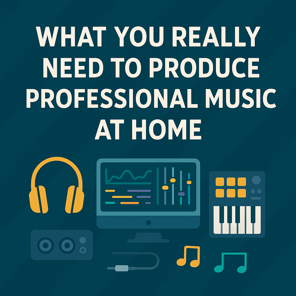 What You Really Need to Produce Professional Music at Home – A Guide for Beginners Who Are Serious About Music Production&nbsp;(2025)